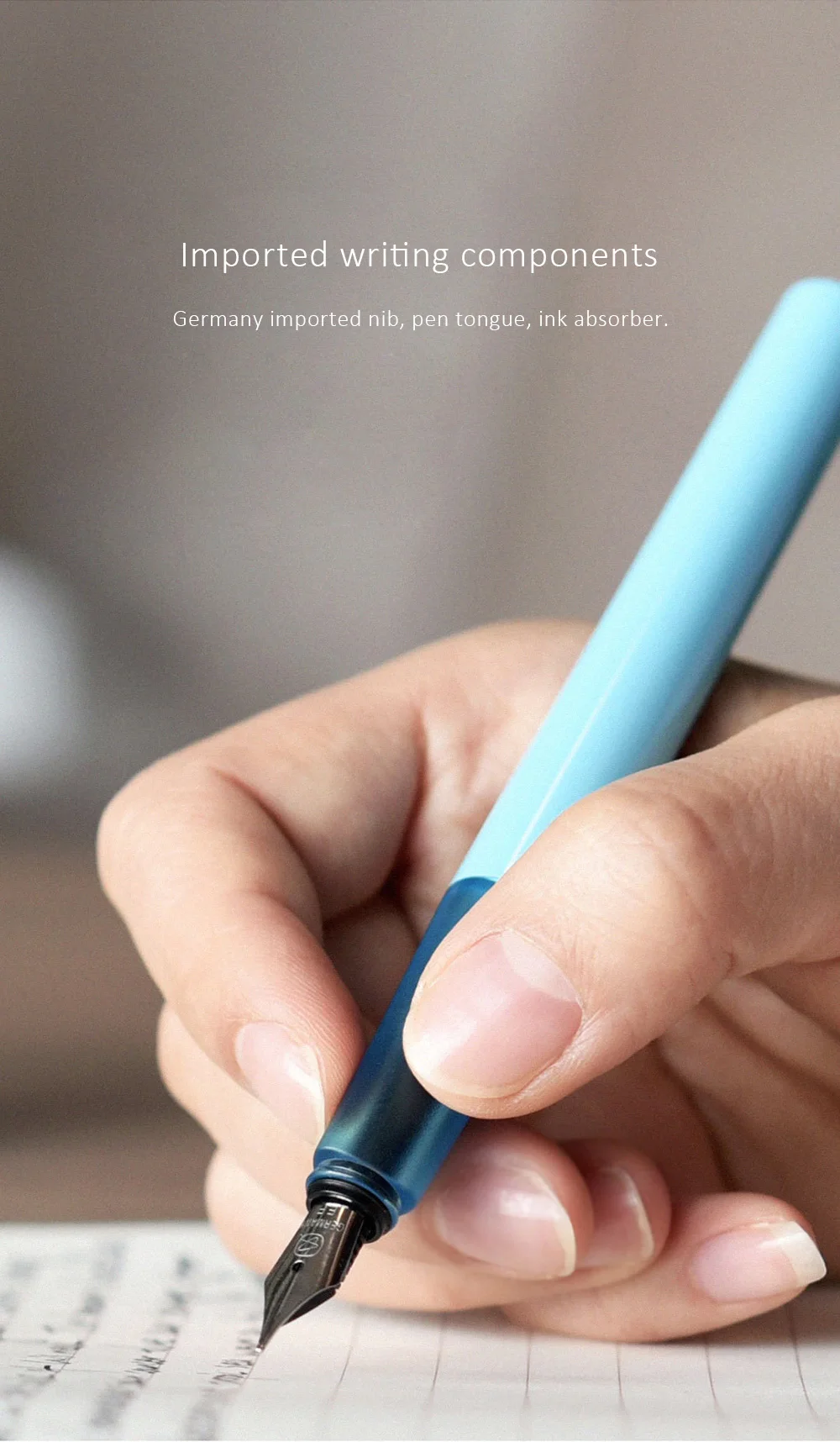 Перьевая ручка премиум-класса Xiaomi Mijia KacoGreen SKY 0,3 мм-0,4 мм с чернильным пакетом P e n Box простые ручки для дизайна для работы, учебы, школы