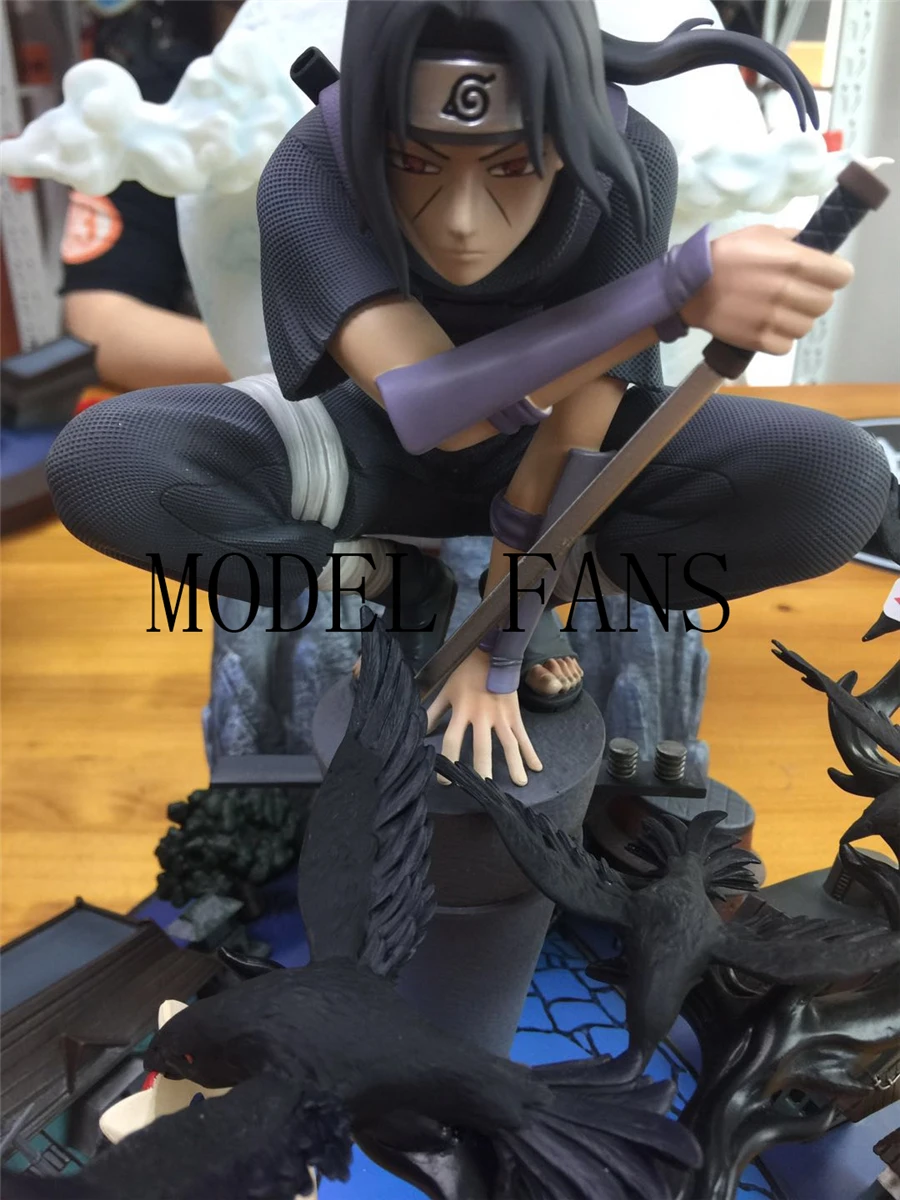 MODEL FANS INSTOCK NARUTO STR studio Uchiha Itachi GK resin statue contian led light figure for Collection