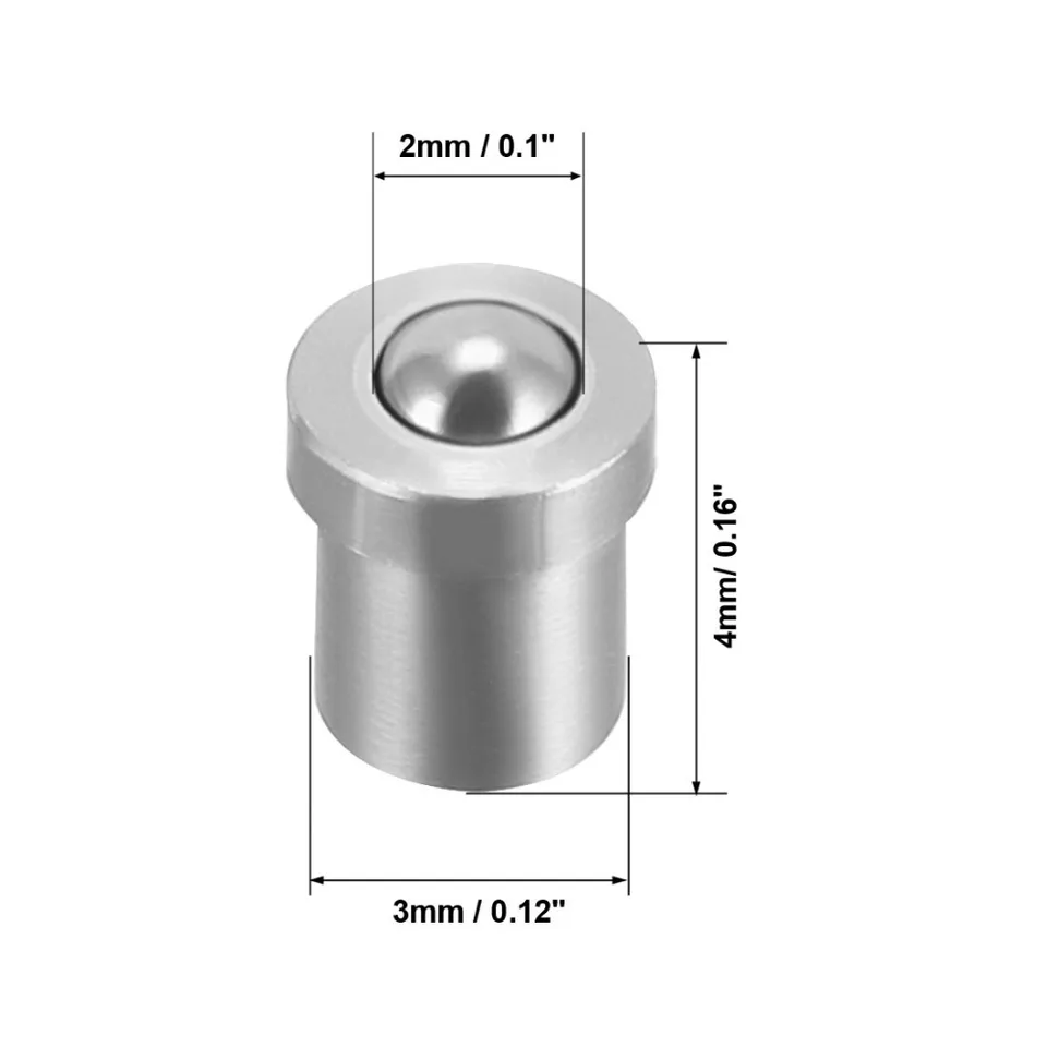Uxcell Stainless Steel Double Ball Roller Catch – Silver Tone Cabinet Latch For Wardrobe, Door, Drawer (54mm) - View #2