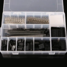 1450Pcs/Set 2.54mm Dupont Connector Kit PCB Headers Male Female Pins Electronics