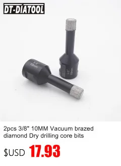DT 2pcs Dia 1-1/8 "покрытый алмазами сухая дрель Core Bits 5/8-11 нитки 28 мм сверление бит отверстие пилы для керамических держатели для сверл мрамор