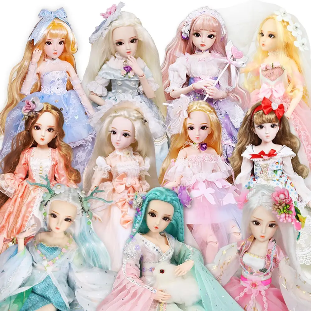 

Fortune Days 1/4 Diary Queen BJD doll joint body with makeup including clothes shoes hair exquisite gift box packaging toy,SD