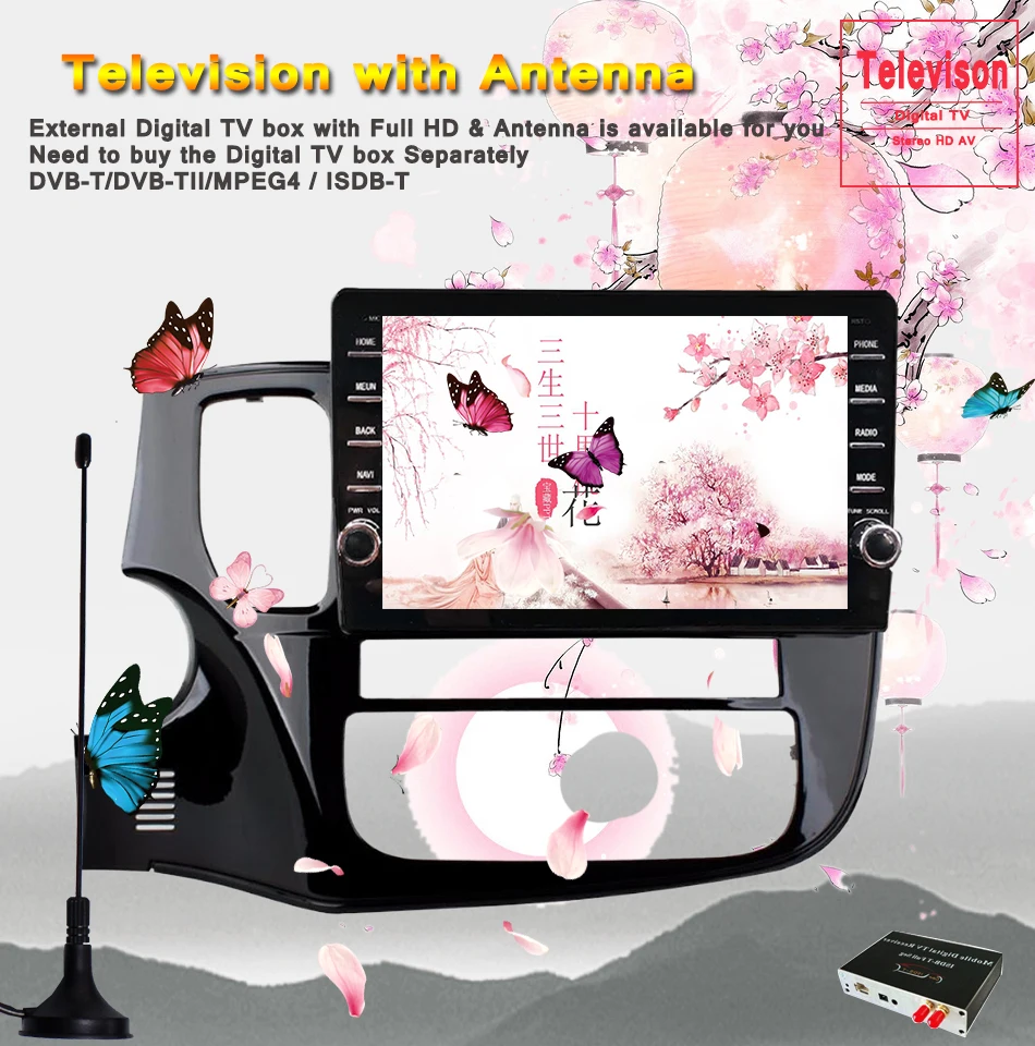 Sale 4G+64G Android 9.0 4G Car Radio Multimedia Video Player Navigation GPS For Mitsubishi Outlander 3 2012-2018 2019 2 Din no dvd 11