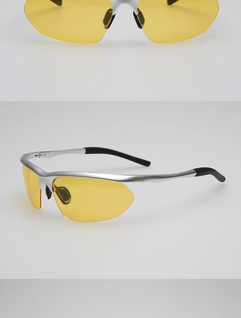 Модные очки из алюминиево-магниевого сплава, сплав HD поляризованные солнцезащитные очки против УФ очки для ночного вождения ночного видения защитные очки для занятий спортом на улице