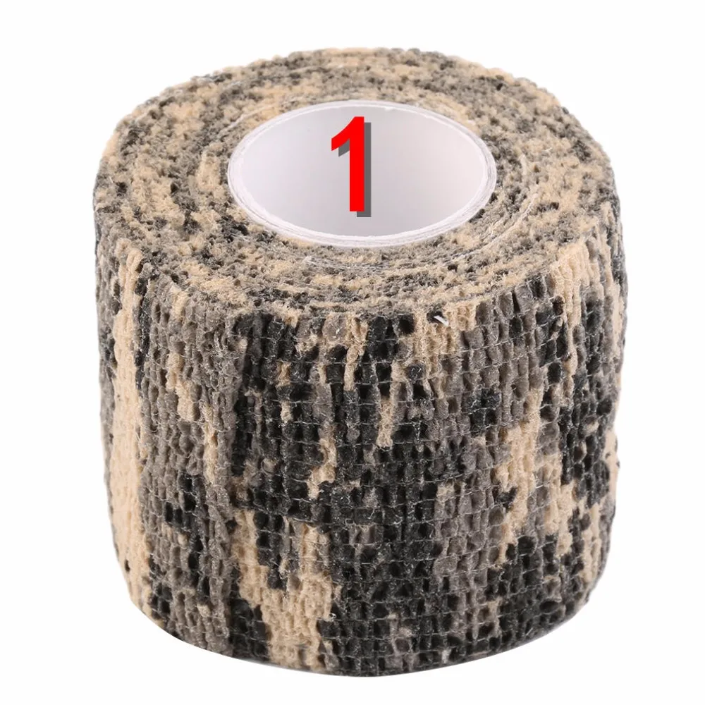 New 1 Roll Men Army Adhesive Camouflage Tape Stealth Wrap Outdoor Hunting drop shipping