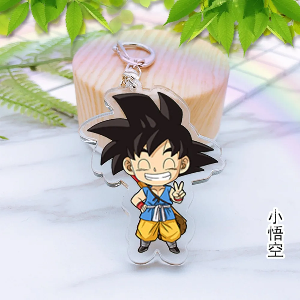 

Dragon ball Super Saiyan acrylic cosplay Keychain anime dragonball evolution DBZ Pendant KeyRing Torankusu Frieza Llavero 2018