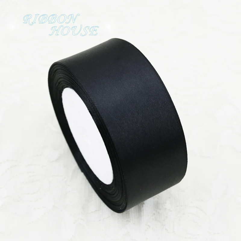 Black Satin Ribbon satin ribbons ribbon decoration ribbon supplies christmas ribbon Gift Wrapping Christmas ribbons