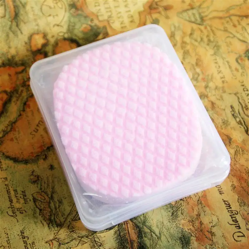 Микрофибра макияж губка для отшелушивания лица очищающие губки ромб блендер для лица Губка для мытья