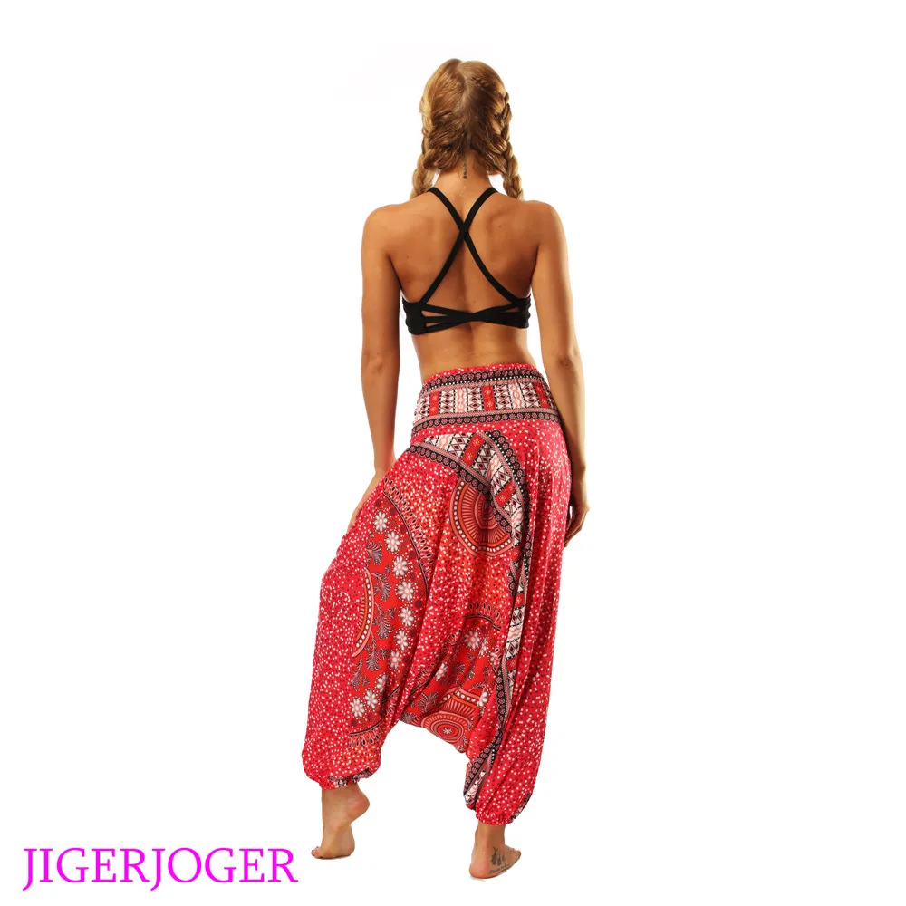 JIGERJOGER 2018 красные галактические Цветочные Леггинсы для йоги штаны отдыха шащие