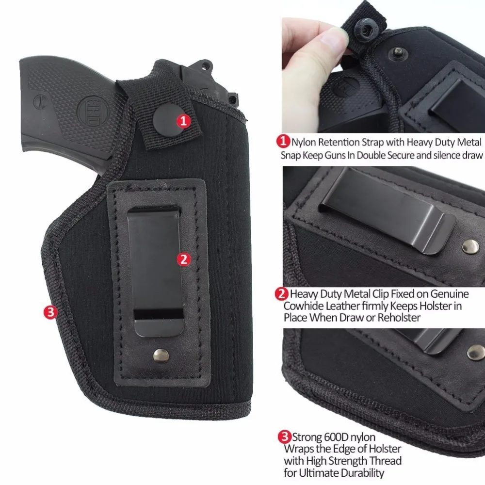 Внутри пояс кобура | подходит М & p щит 9 мм . 40 45 Авто/Glock 26 27 29 30 33 42 43/Ругер LC9