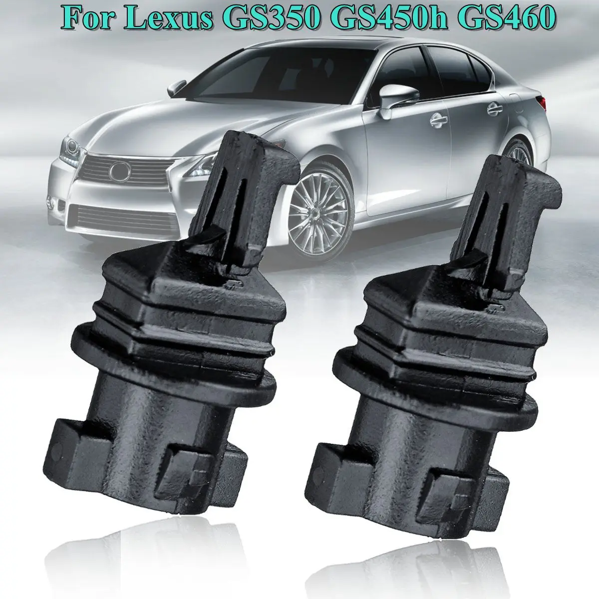

2X for Lexus GS300 2006 GS350 2007-2011 GS430 2006-2007 GS450h 2008-2011 Front Headlight Headlamp Washer Nozzle Cover Clips