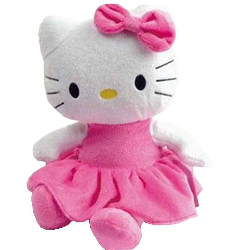 Cartoon Animation Hello Kitty Plush Toys Kitty Manually Pull The Bell 