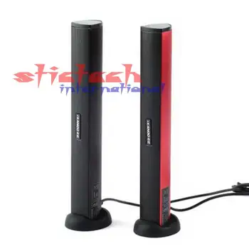 

by dhl or ems 20 pieces high quality mini USB laptop portable speakers Sound Bar Speakers to pc