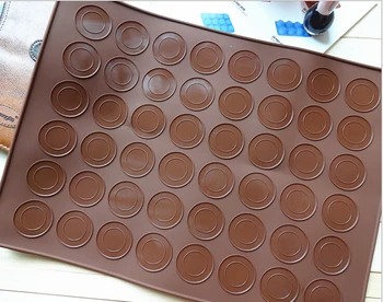 

38*28cm New Large Size 48 hole Macaron Special Silicone Mat Cake Muffin Mold Decorating Cream Mat Kitchen Tools ,20pcs/lot