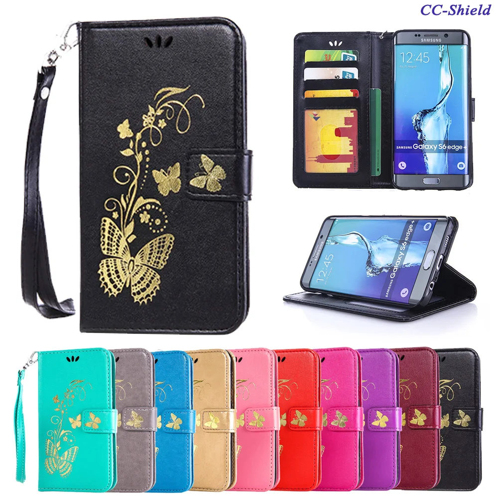 

Flip Case for Samsung Galaxy S6 Edge Plus G928 G928F Butterfly Phone Leather Cover for Samsung Galaxy S6Edge Plus SM-G928 case