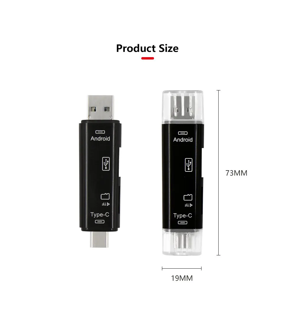 Type C и micro USB и USB 3 в 1 OTG кард-ридер высокоскоростной USB3.0 Универсальный OTG TF/SD для Android компьютера лучший подарок