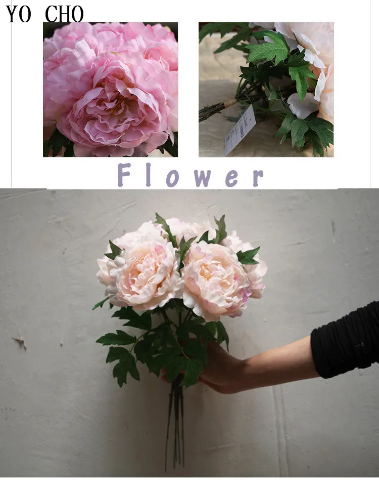 autumn decoration peonies flower bouquet for wedding home decoration (10)