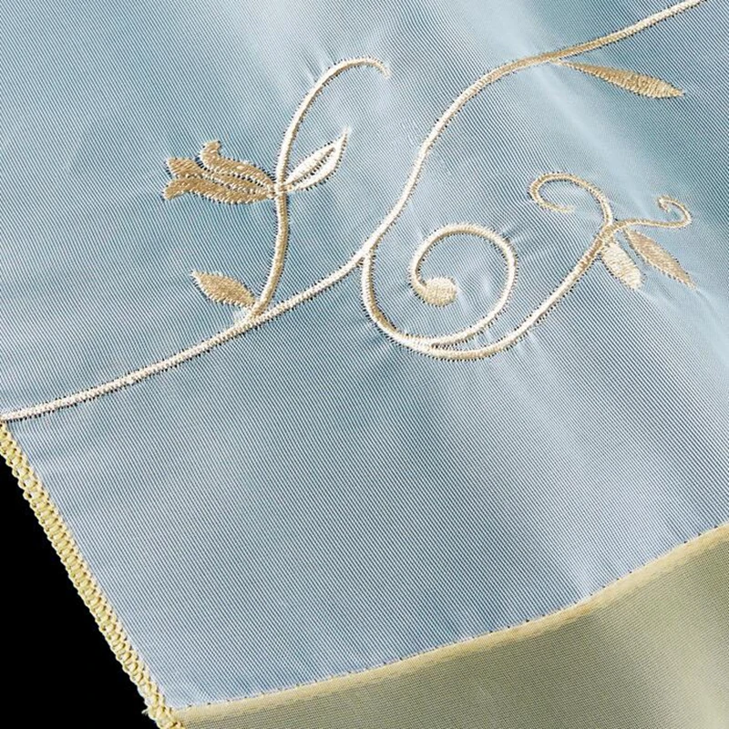 Terri вышивка шторы ткани Короткие кофе красивые красочные цветы оконные обработки Кухня Бар Короткие Curtians DL008-40
