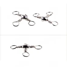 Трехходовой рыболовные приманки соединитель из нержавеющей стали вращающиеся твердые кольца 19 мм 8#200 шт./лот