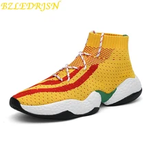 High Top Men Running Shoes Synthetic Men Sneakers Jogging Sock Shoes Comfort Run trail out door Shoes Chaussure Sport Homme High Top Men Running Shoes Synthetic Men Sneakers Jogging Sock Shoes Comfort Run trail out door Shoes Chaussure Sport Homme