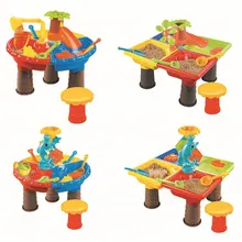 Children’s Beach Table Sand Pool Set Summer Sand Water Play Toys Outdoor Playing Toys Baby Water Sand Dredging Tool Kits