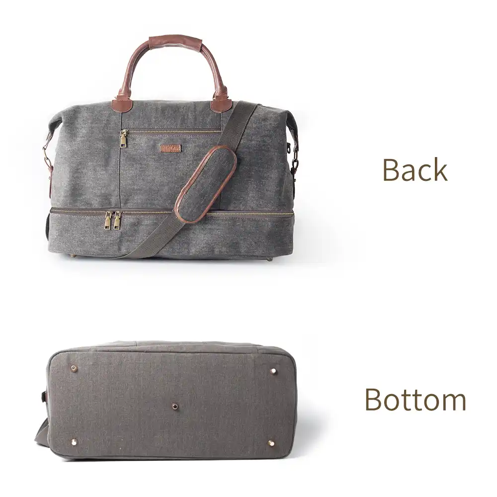 weekender tote with shoe compartment
