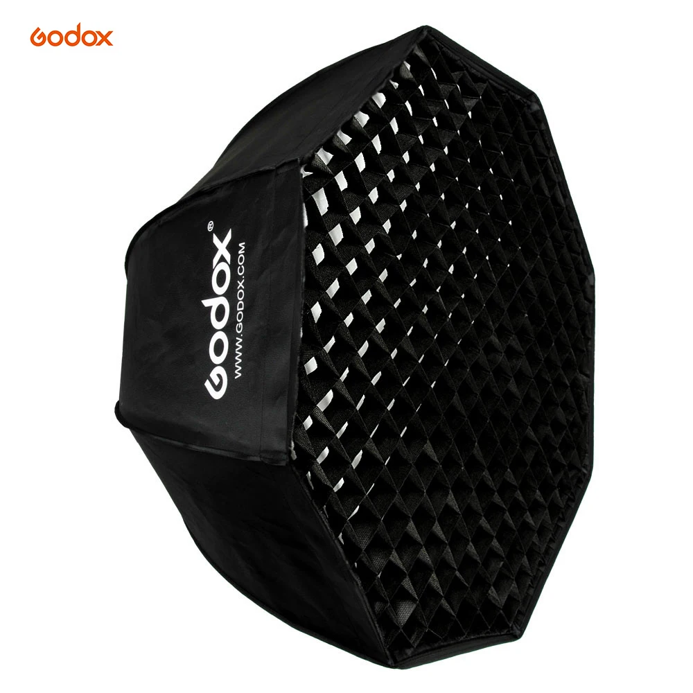 

Godox light Softbox 80cm/95cm/120cm Diameter Octagon Brolly Umbrella Photography accessories soft box Reflector+Grid for Studio