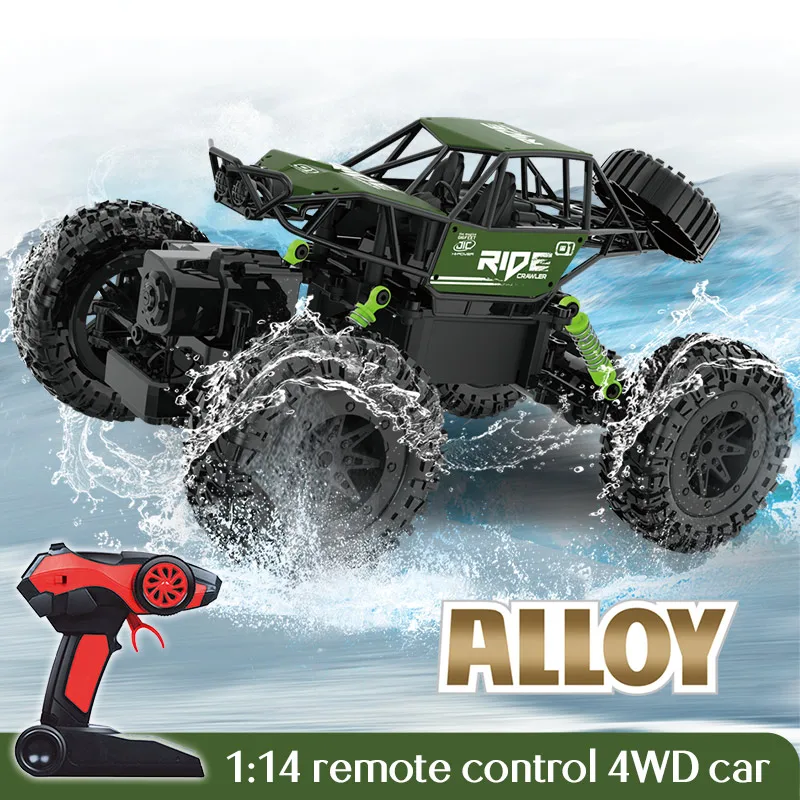 

1:14 Rc car 2.4G 4WD Electric Remote Control Alloy Amphibious Climbing Waterproof Vehicle off-road Racing Vehicle Toys for boys