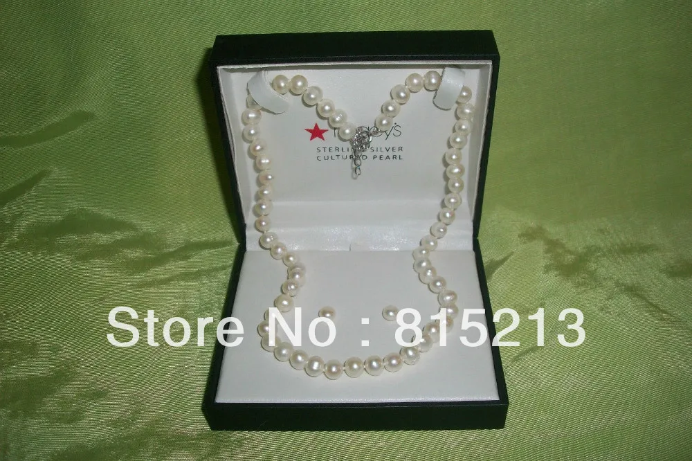 

ddh00756 Boxed Set Cultured Pearl & Sterling Silver Necklace 16" & Earrings