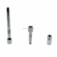 Отвертка бит конвертер 1/" Квадратный привод до 1/4" шестигранный хвостовик ударная головка адаптер с 2 шт удлинители 1/" Квадратный привод