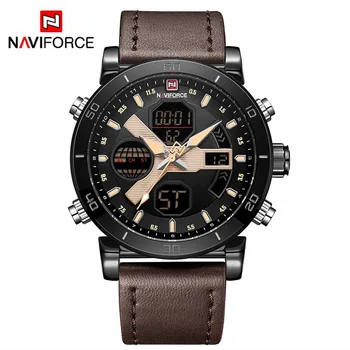 

NAVIFORCE Brand LED Men's Quartz Watches Men Analog Army Military Sport Watch Clock Male Waterproof Wristwatch Relogio Masculino