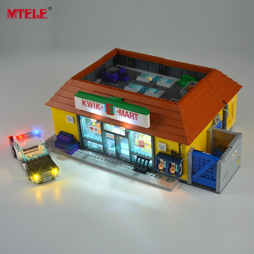 Conjunto de Luz Bloco de Construção Incluir o Modelo Led para 71016 Compatível com 16004 para Não Mtete Kwik-e-mart Loja Iluminação Kit 9 Brinquedos e hobbies