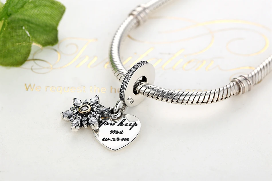 Аутентичные стерлингового серебра 925 Шарм Fit Pandora браслет DIY Перо крылья, Корона сердце Талисманы Бусины для изготовления ювелирных изделий