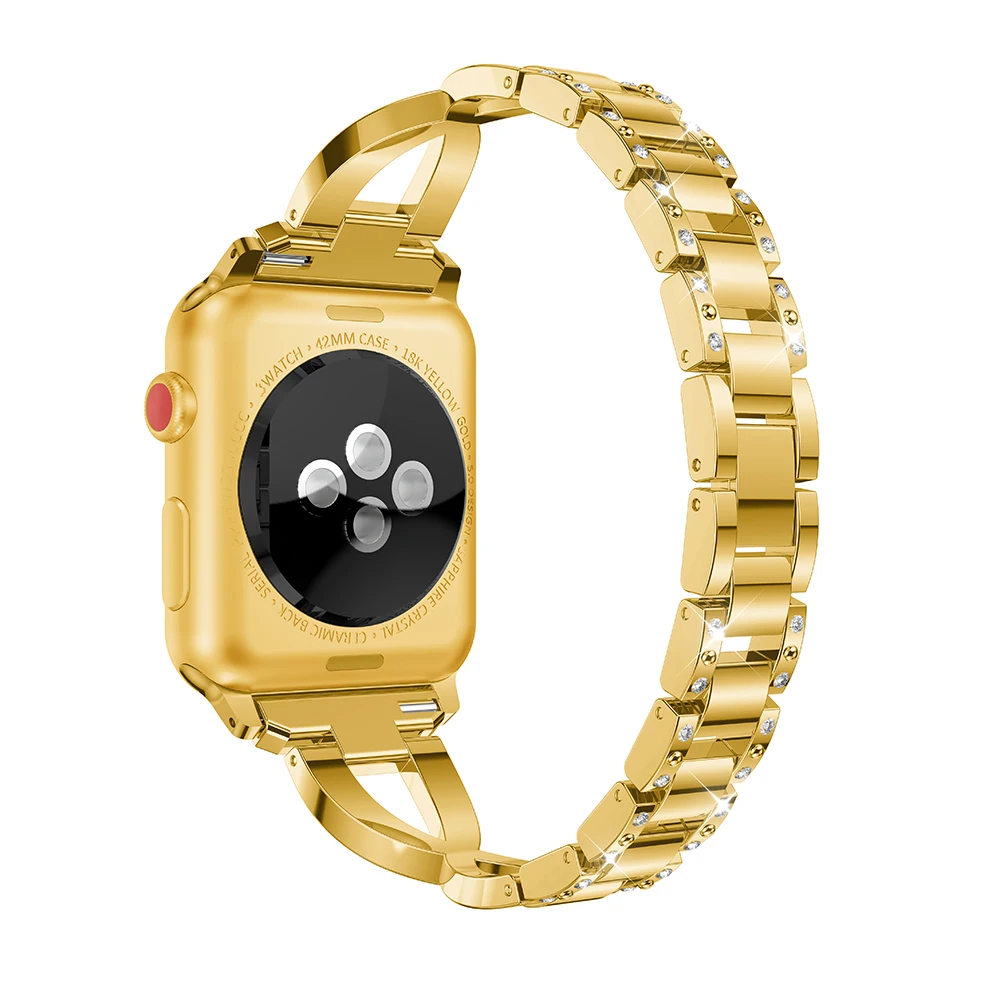 Stainless Steel Metal Watchband For Apple Watch 1 2 3 4 Series Watch Band iwatch 38mm 42mm 40mm 44mm Bracelet Strap Stainless Steel Metal Watchband For Apple Watch 1 2 3 4 Series Watch Band iwatch 38mm 42mm 40mm 44mm Bracelet Strap