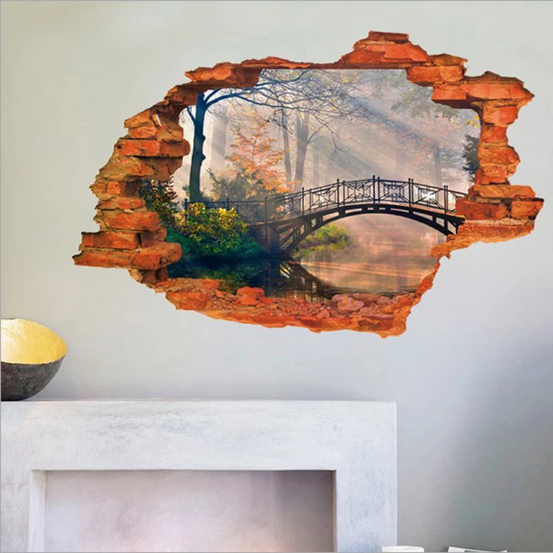 

3D Wall Stickers Beautiful Mirkwood PVC Washable Wall Decals
