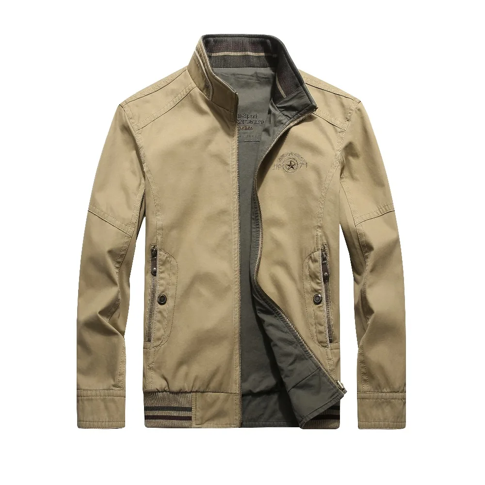 Новая весенняя AFS JEEP куртка мужская куртка-бомбер veste homme Тактическая Военная Мужская куртка и пальто размера плюс 4XL
