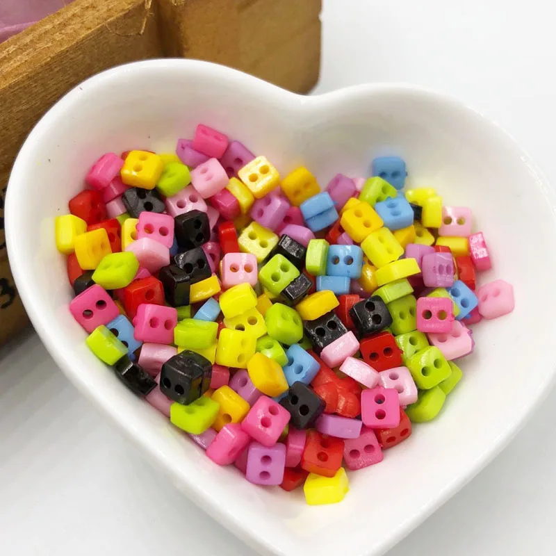 

6mm Mini Resin Tiny Buttons Craft Sewing Tools Decorative Button Scrapbooking DIY kid's apparel Button PT214