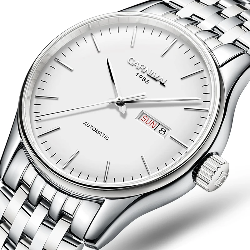 

Switzerland luxury men's watch Carnival Brand Watches Men Automatic Mechanical reloj hombre Luminous Clock Sapphire C-8612G-7