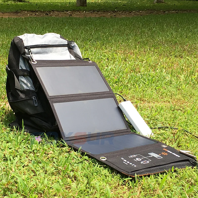 21 w saco dobrável solar ao ar