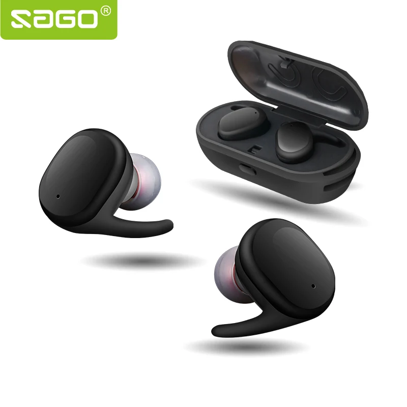 

Sago S9100 mini wireless earphone waterproof Earbuds bluetooth headset with 450mAh power bank box for iphone 8/android