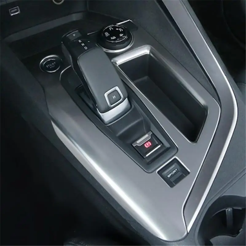 

Gear Interior Promote Chromium Auto Decorative Automovil Protecter Decoration Mouldings Accessories Parts 18 19 FOR Peugeot 4008