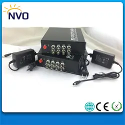 8ch 720 P AHD/CVI/TVI к Волокно оптический videotransceiver + 1ch обратный RS485 данных, SM, SX, 20 км, fc, евро Зарядное устройство, Волокно оптический мультиплексор