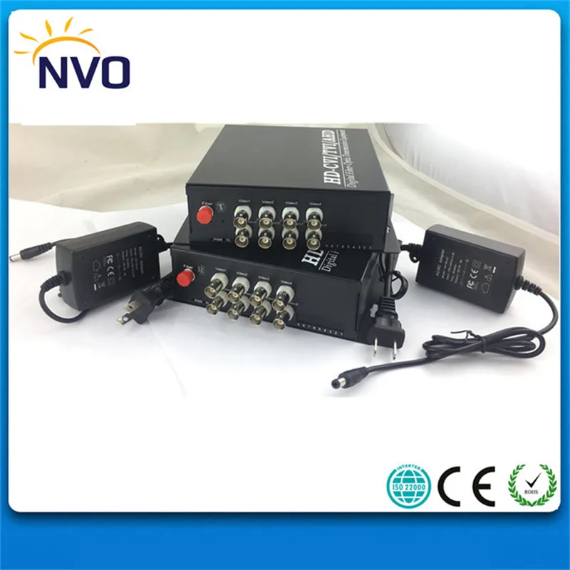 

8Ch 720P AHD/CVI/TVI to Fiber Optical VideoTransceiver+1Ch Reverse RS485 Data,SM,SX,20KM,FC,Euro Charger,FiberOptic Multiplexer