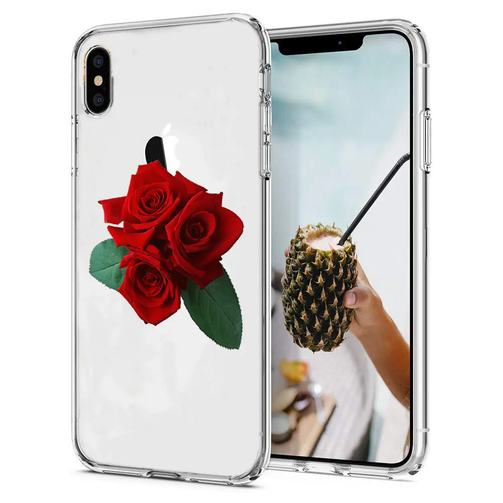 Для iPhone X XS XR Чехлы цветной винтажный цветочный узор Роскошный чехол для телефона