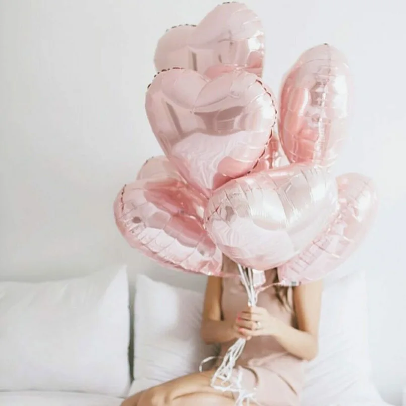 8 шт. надувные шары из алюминиевой фольги 18 дюймов|ballon pink|ballon heartballon decoration |