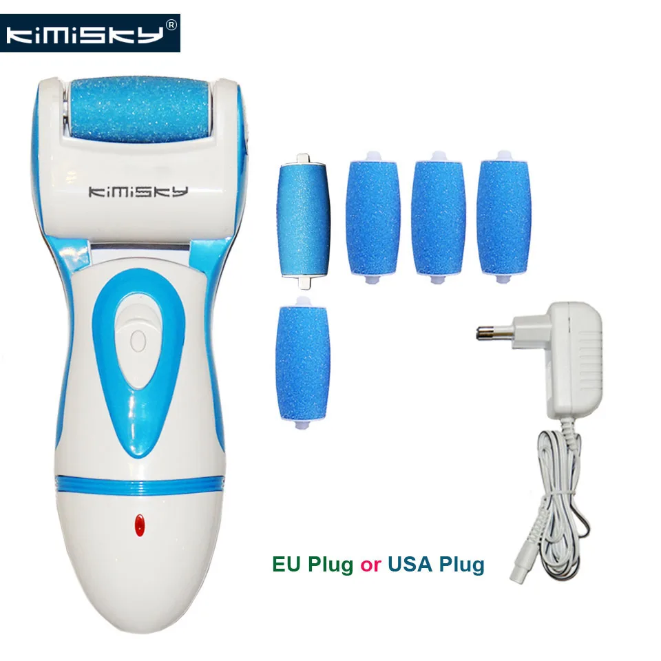 KIMISKY Blue RECHARGEABLE Electric Pedicure Tools Foot File Callus