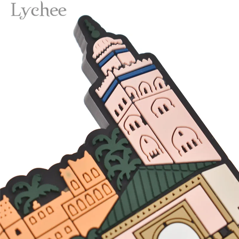 Lychee Life Марокко магнит на холодильник 3D резиновый украшение для дома кухни