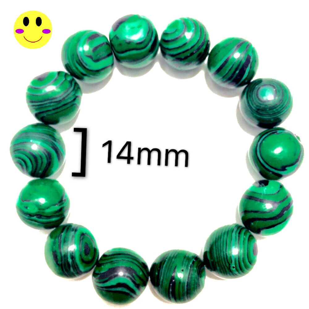Malachite natural stone large bracelet watermelon classic fashion