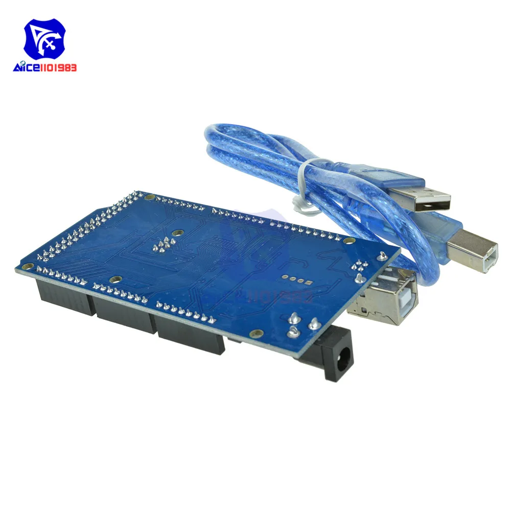 Мега 2560 R3 Mega2560 REV3 Atmega2560-16AU CH340G драйвер платы модуль 5V 16 МГц 256KB памяти с Тип usb B кабель для Arduino