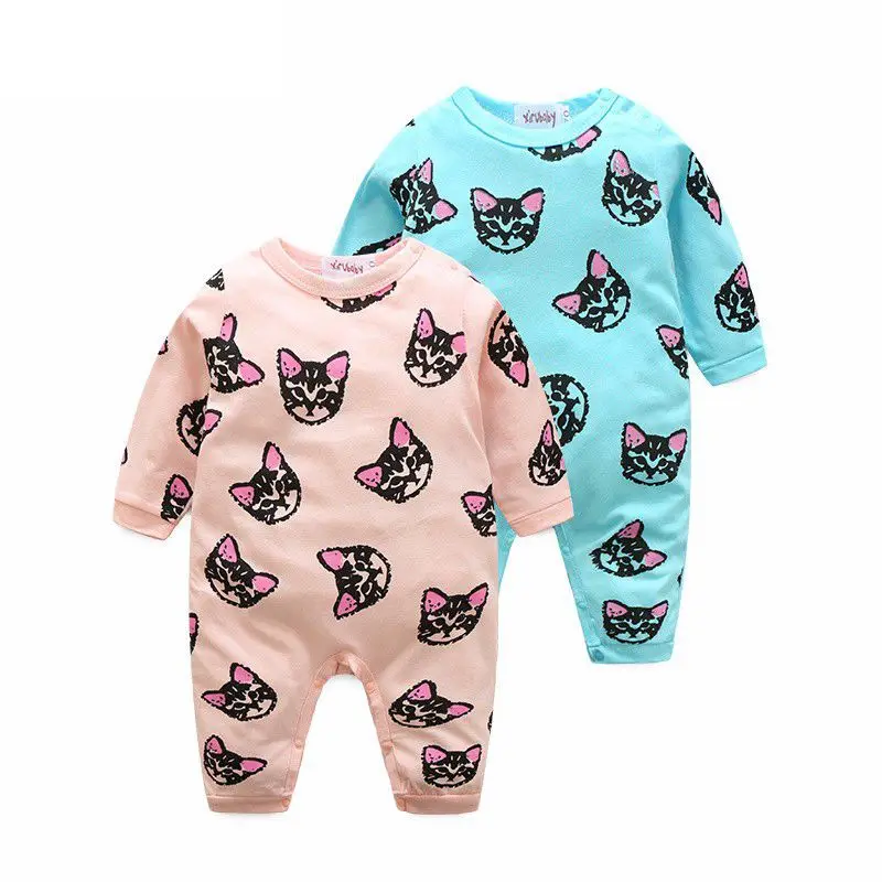 Brand Baby Clothes Pajamas Newborn Baby Rompers Animal Infant Fleece